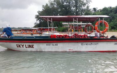 Glass Bottom Boat Ride in Andaman at Neil Island
