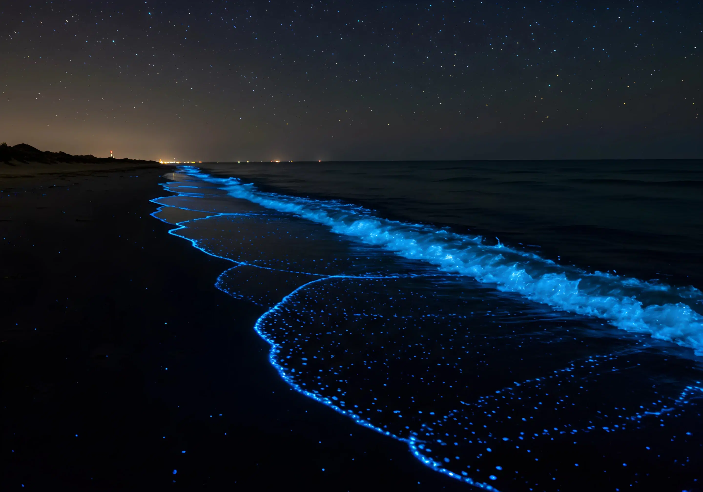 Bioluminescence Beach in Andaman – A glowing natural wonder at night