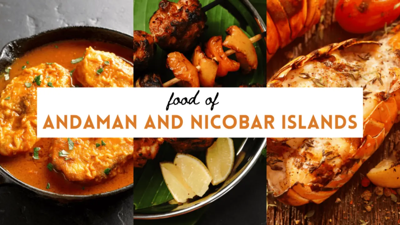Traditional Andaman Island cuisine with local spices and seafood